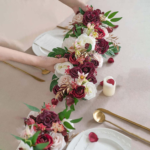 Botín Floral Con Flores Para Arreglos De Mesa Y Decoraciones
