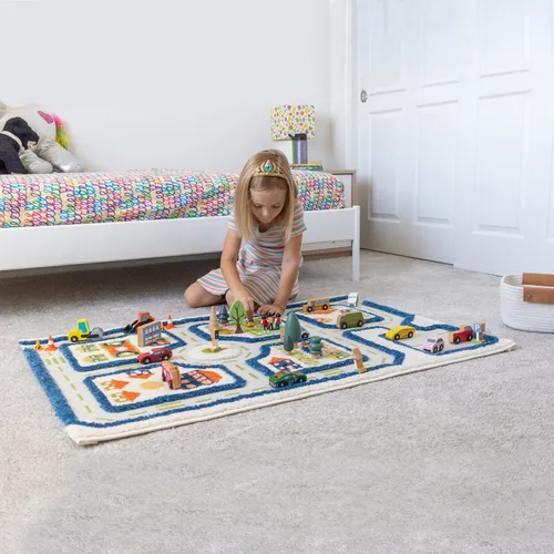 Alfombra De Juego Ivi Thick 3d Para Niños, Colorida, Diseño