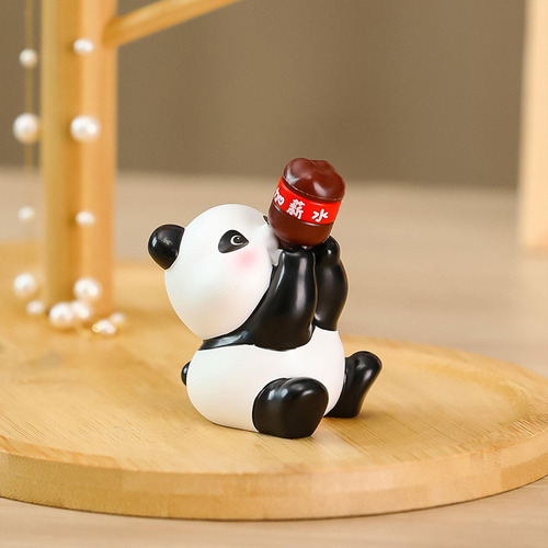 G Colección De La Estatua De Animales Pequeño Coraje Panda