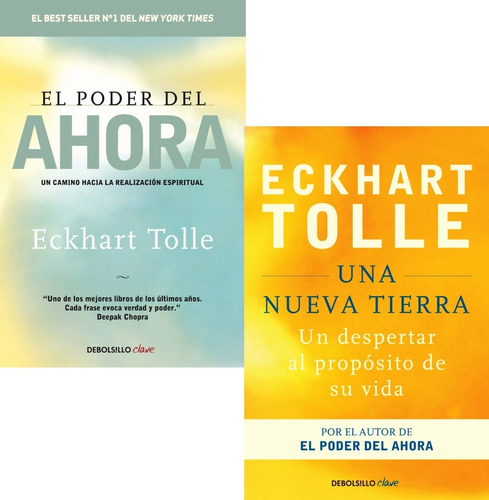 Pack Libros Poder Del Ahora + Una Nueva Tierra Eckhart Tolle