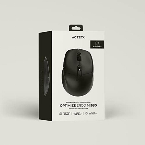 Acteck Mouse Multidispositivo Optimize Ergo Mi680 / 2.4 Ghz
