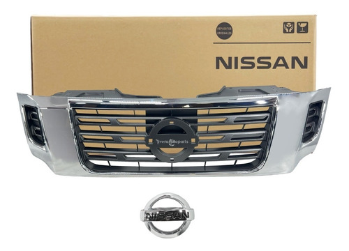 Parrilla Emblema Silver Original Nissan Np300 Frontier 2019