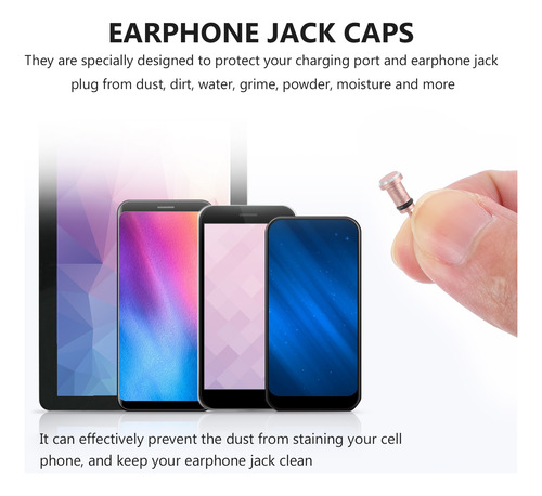 Tapón Antipolvo Usb C A Prueba De Polvo, 2 Pares