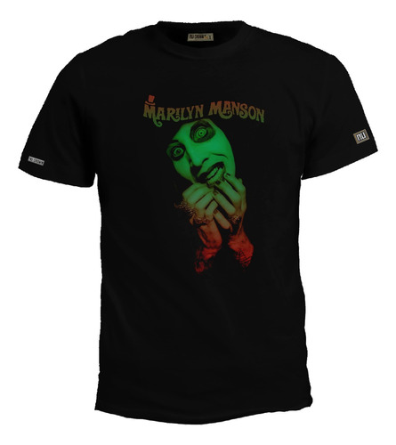Camiseta Estampada Marilyn Manson Rock Poster Metal Bto