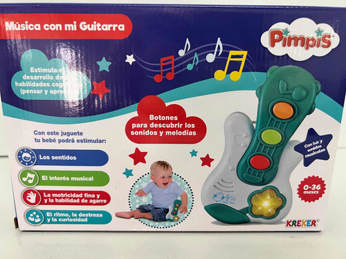 Imagen 6 de 6 de Musica Con Mi Guitarra, Con Luz Y Sonidos. Kreker Pimpis