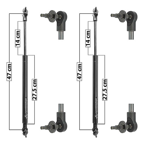 Par Amortiguadores 5a Puerta Jeep G Cherokee 99 Al 04 Gca