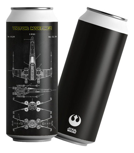 Termo Lata Personalizado 500ml. Star Wars. X-wing