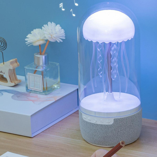 Lámpara De Noche Con Altavoz De Medusas Portátil, Lámpara