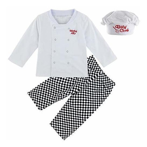 Mombebe Baby Boys '3 Piezas Chef Niño Pequeño Disfraz De