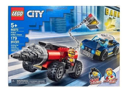 Policía Elite Persecución De Perforadora Lego City 60273,179