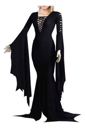 Xx Disfraz De Bruja Fantasma Sexy Para Mujer Morticia Addam