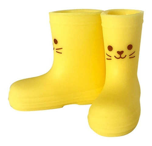 Porta Cepillos Botas Amarillo