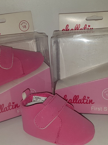 Zapatito Bebé Primeros Pasos Para Niñita Color Fucsia