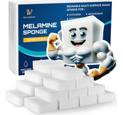 Esponjas Mágicas De Melamina Blanca 3.9 X 2.7 X 1.2 Pulgadas