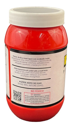 Imagen 2 de 2 de Acrílico Vanguardia Rojo 722 De 500 Ml.