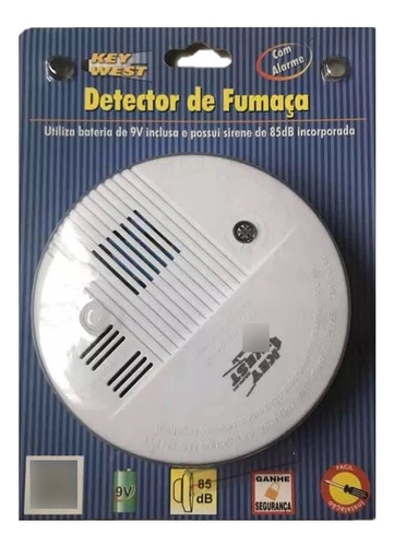  Dni 6915 Detector De Fumaça Com Alarme 9 Volts Frete Grátis