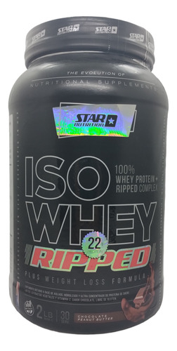 Iso Whey Ripped X 1kg - Star Nutrition - Proteina + Quemador