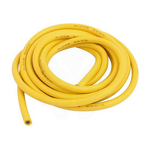 Cable Cobre Flexible 10 Awg Alambre Silicona 6.6 ft Longitud