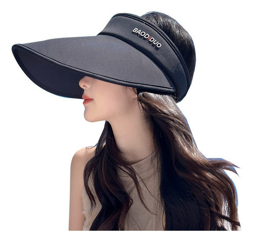 Sombrero Con Sombrilla Resistente A Los Rayos Uv Para Mujer,