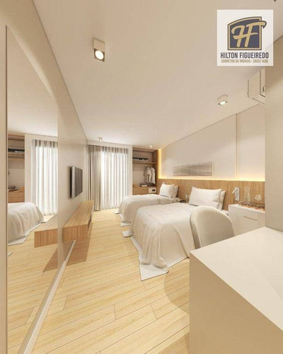 Imagem 5 de 19 de Flat Com 1 Dormitório À Venda, 23 M² Por R$ 377.430,61 - Tambaú - João Pessoa/pb - Fl0077
