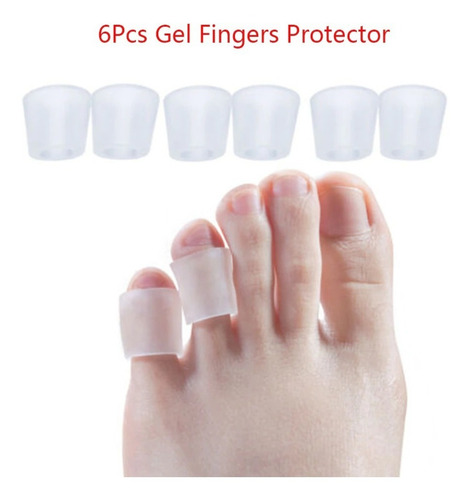 Imagem 10 de 10 de Protetor Para Dedos Em Silicone Calo Bolha Calçados 3 Pares
