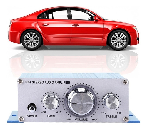 A Mini Amplificador Digital For Coche Audio Hifi Música Cd
