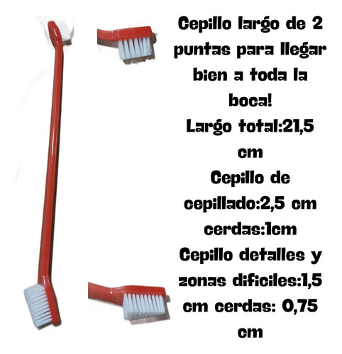 Kit Dental Para Perro Gato Cepillo Dientes-masajeador Encías