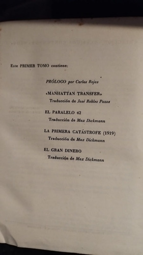 Novelas Tomo 1 - El Gran Dinero - John Dos Passos - Planeta 