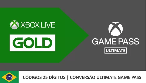 Game Pass Ultimate 12 Meses Codigo 25 Digitos Digital Xbox One e