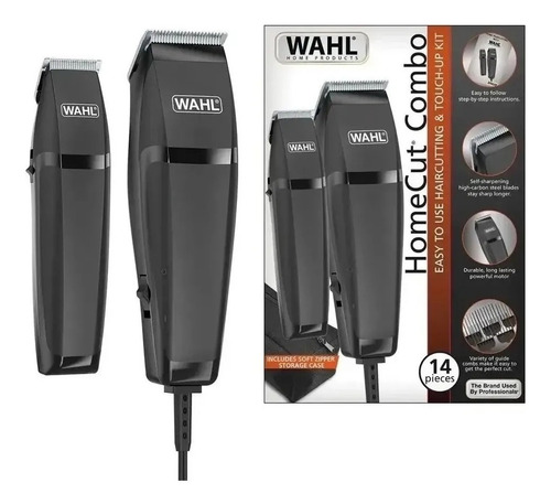 Maquina Peluquera Wahl Homecut Combo 14 Piezas