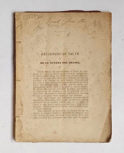 Recuerdos De Salta, José María Todd 1874