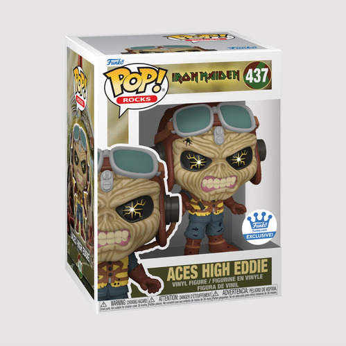 Funko Pop Aces High Eddie #437 Funkoshop Iron Maiden Exclusi