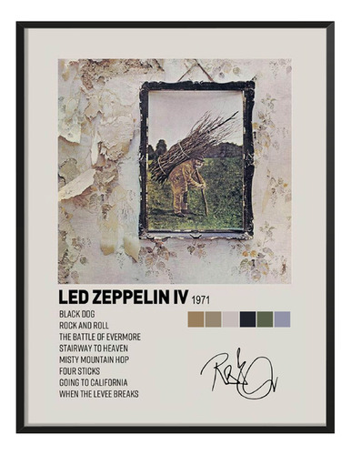 Cuadro Led Zeppelin Led Zeppelin Iv C/ Firma