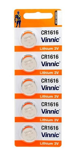 10 Pilas Vinnic Cr1616  Litio 3v