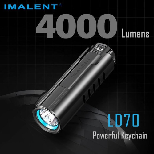 Lanterna Imalent Ld70 Edc 4000lm Oled Display Usb Magnético