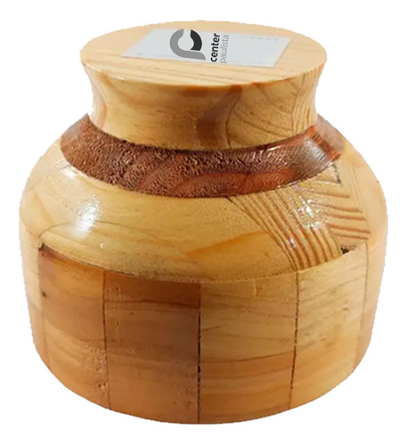 Pilão De Bambu Com Socador Moedor Temperos Alho Triturador