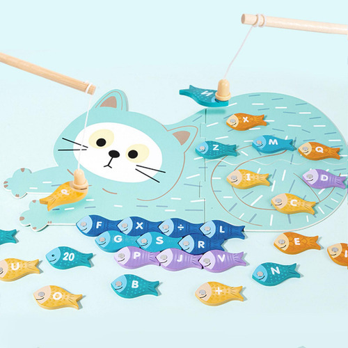 Juego De Pesca, Juguetes Preescolares De Aprendizaje
