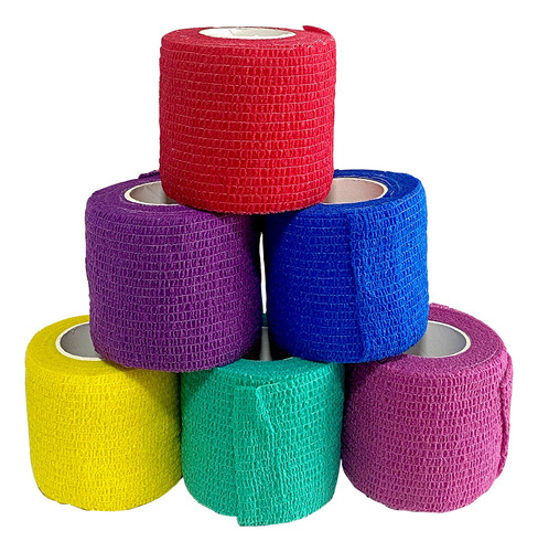 Bandas Vendas Flexibles Cohesivas Elásticas Pack 12