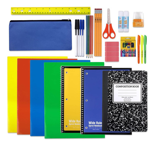 Kit De Útiles Escolares De 45 Piezas Grados K-12 - ¡l...