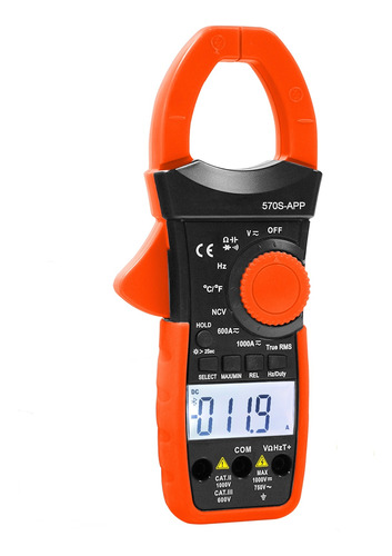 Pinza Amperimétrica Bluetooth Digital 570s-app 1000a Ac 6000