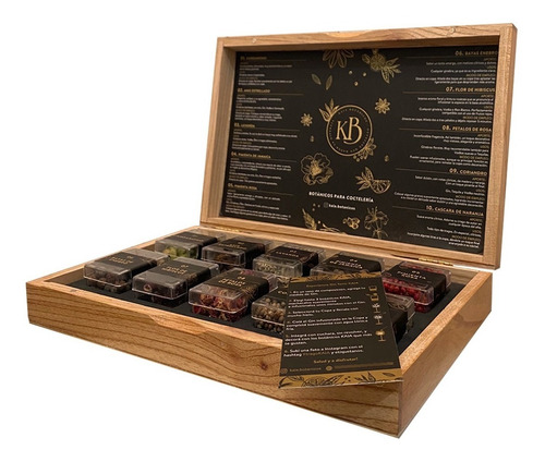 Mixologia Caja Kaia X10 Botanicos + Cítricos X3 + Bosque Gin