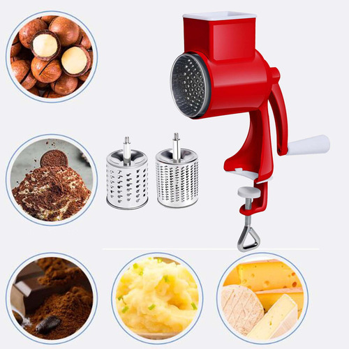 Molino Alimentos Queso Rotatorio, Molino Rojo 2 Hojas