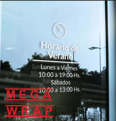 Vinilo Horario De Local. Cartel De Horario. Calco De Horario