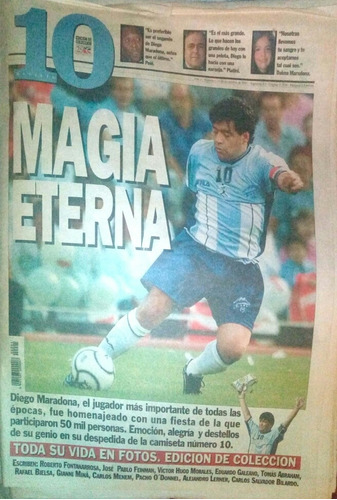 Diego Maradona. Magia Eterna. Edición De Colección. Perfil.