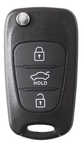 Funda De Llave Remota Plegable Con 3 Botones Para I20-fs