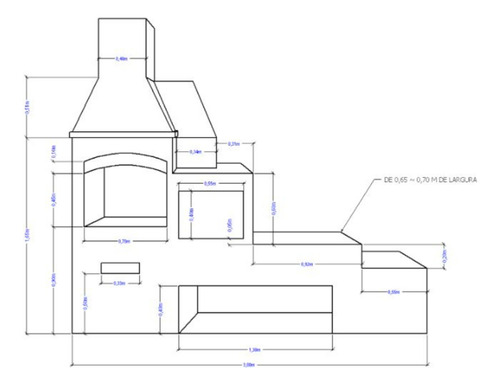 Projeto Churrasqueira De Alvenaria Forno E Fogão A Lenha Diy