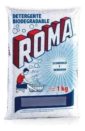 Detergente Roma Caja Con 10 Bolsas De 1 Kg