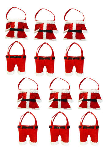 Bolsas Dulceros Traje Santa Claus (paquete De 12 Piezas)