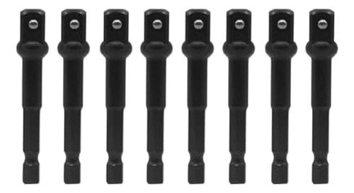 8-piece 3/8 Square Socket Impact Adapter Set With 1/4 Hex