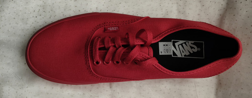 Vans Authentic True Red Unisex Color Rojo Talla 26.5 (Usado)